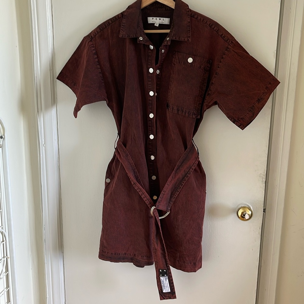 Proenza Schouler Shirtdress marled burgundy S